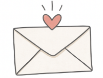 Enveloppe avec coeur